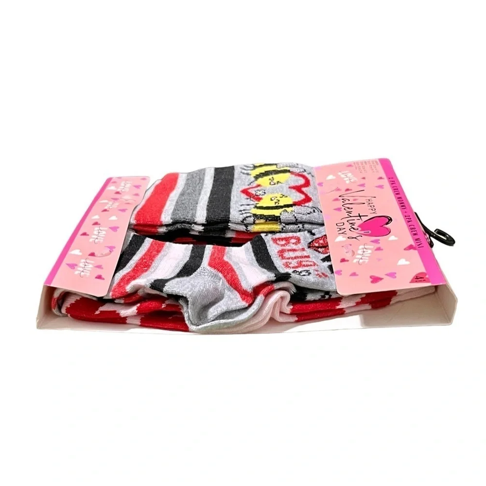 Majesty Brands Valentine’s Day Mommy & Me Sock Set 4 Pairs New